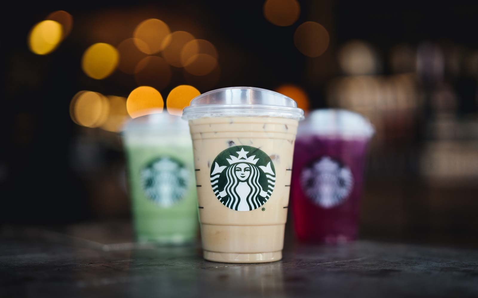 Bicchieri Starbucks bevande ghiacciate, 1600x1000 HD Ready, Desktop