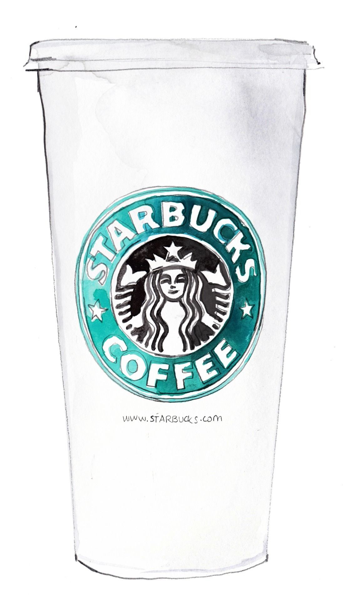 Bicchiere Starbucks bianco, 1099x1920 Full HD Verticale, Smartphone