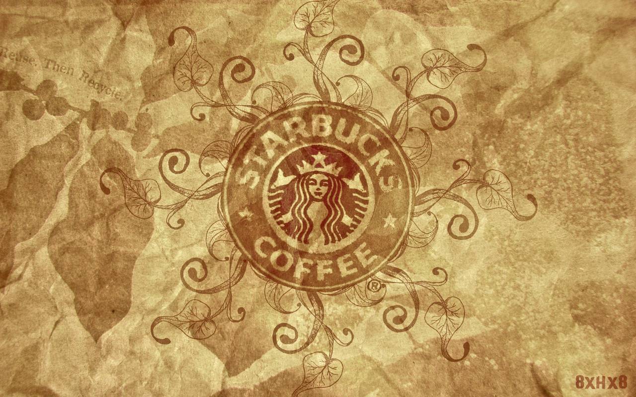 Logo Starbucks Coffee vintage, 1280x800 720p, PC