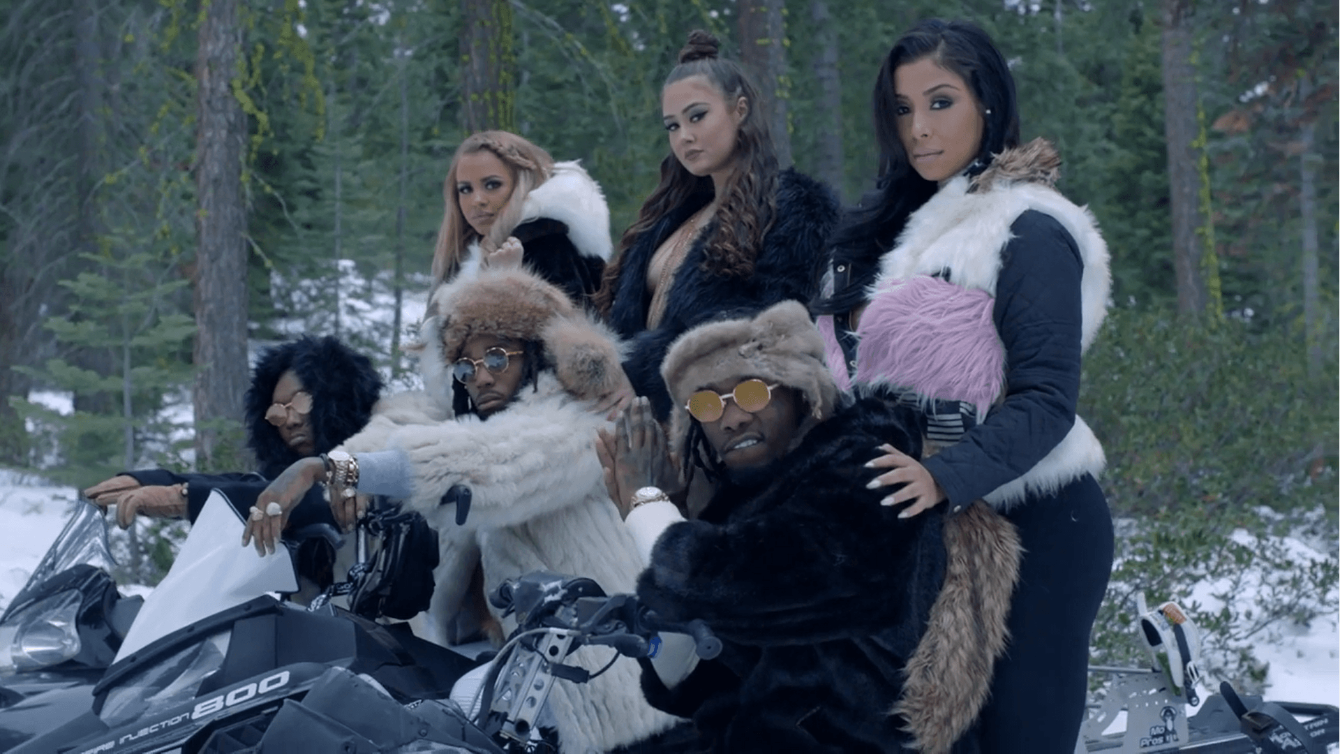 Migos gruppo rap, colombe rosse, 1400x1050 720p, PC