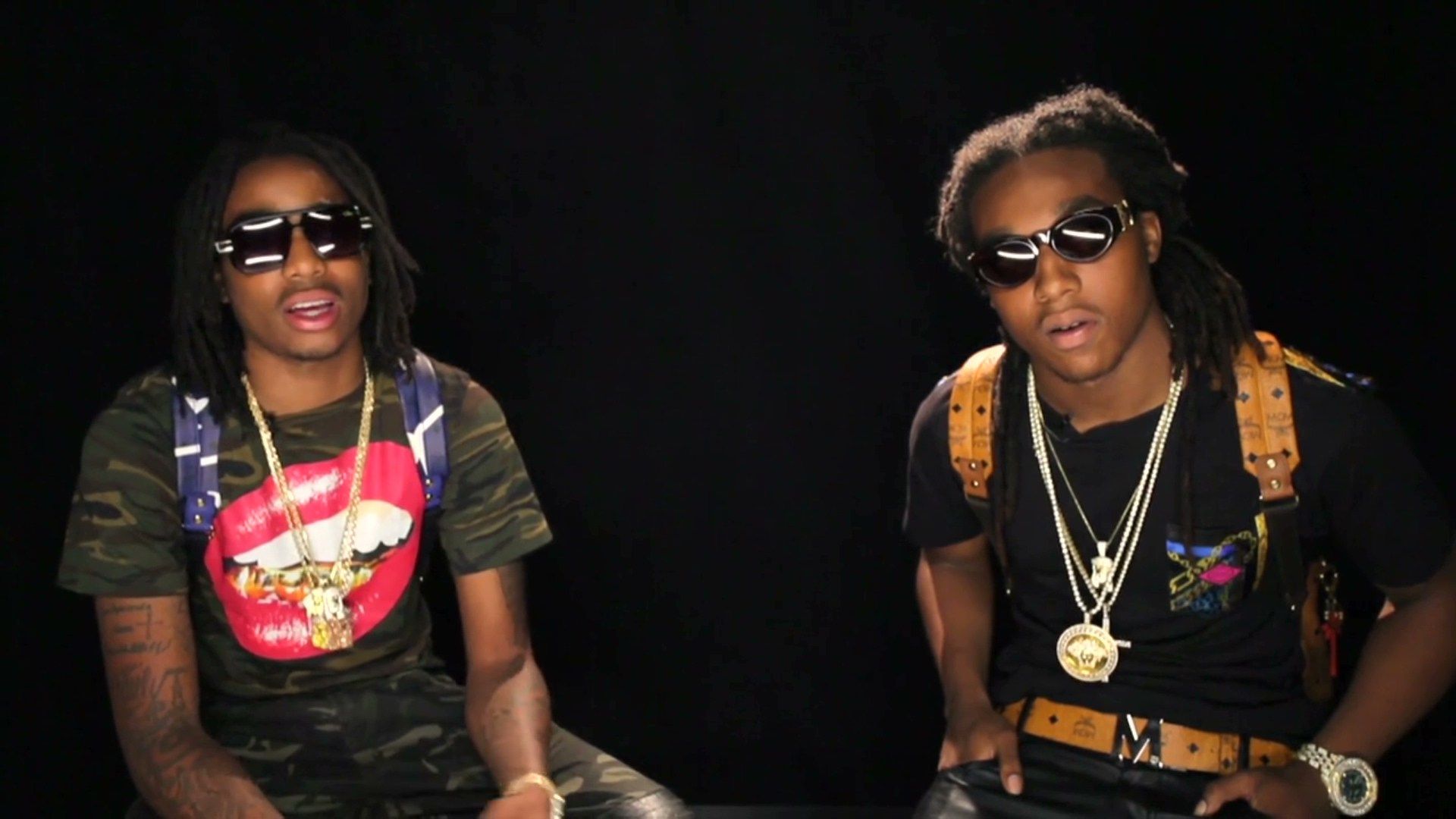 Logo Migos testo colorato, 1280x720 HD, Desktop