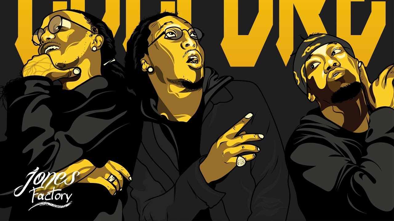 Illustrazione Migos giallo nero, 1280x720 720p, PC