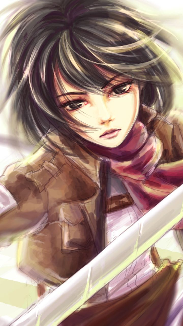 Mikasa Ackerman, Attack on Titan, 2560x1600 2K+, MacBook Pro