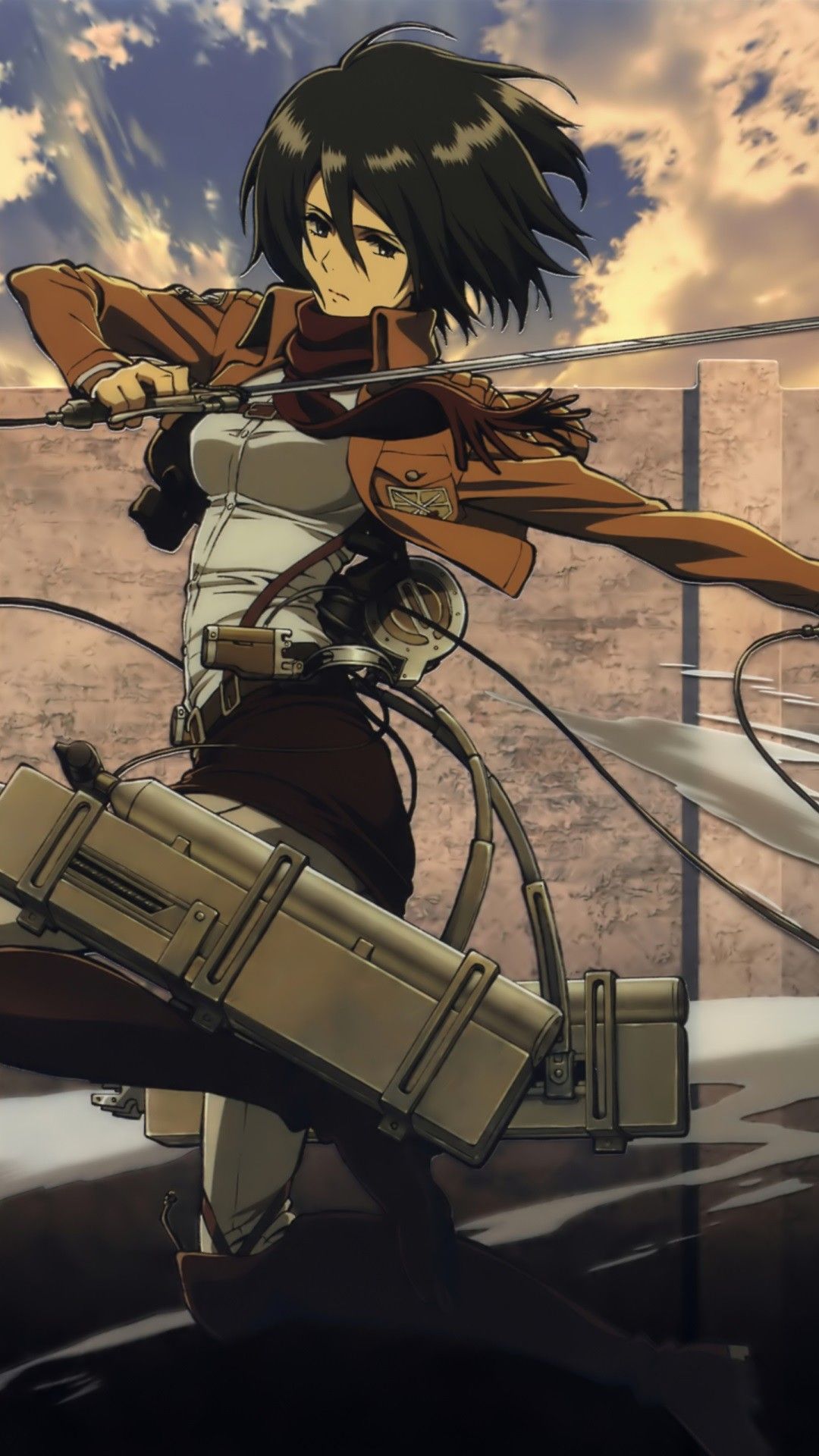 Mikasa Ackerman capelli lunghi, 720x1280 Verticale, Telefono
