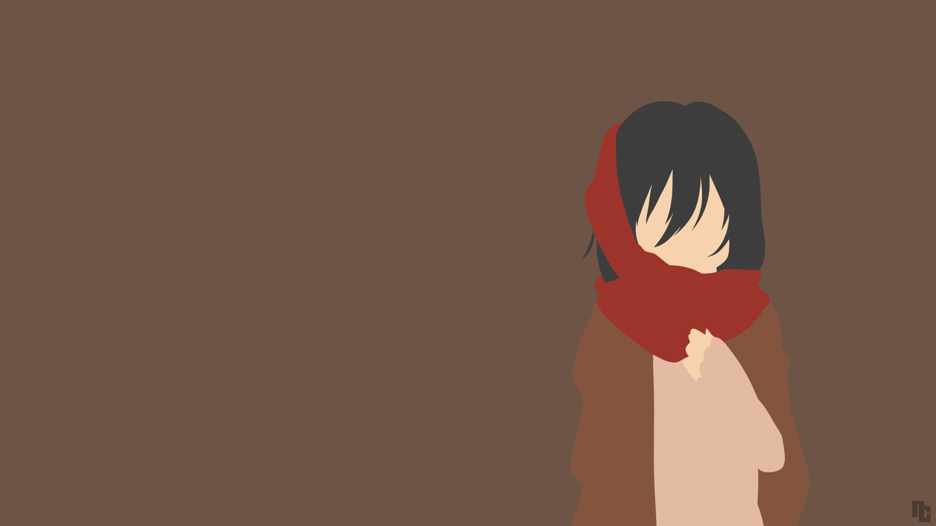 Mikasa Ackerman con sciarpa, 1920x1080 Full HD, PC