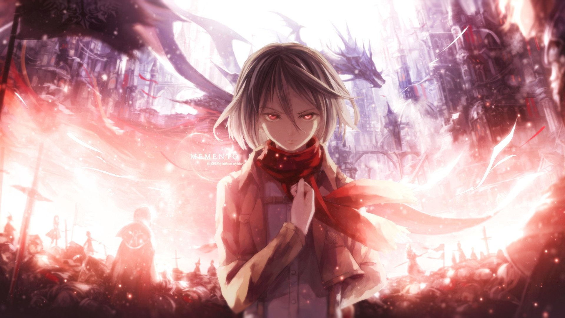 Mikasa Ackerman, Attack on Titan, giganti, 1080x1920 Full HD Verticale, iPhone