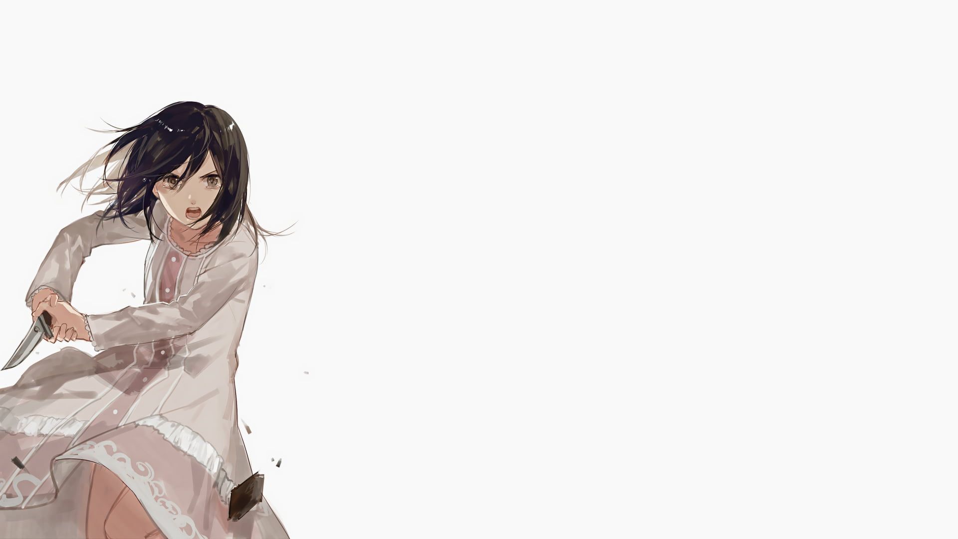 Mikasa Ackerman sciarpa rossa, 1920x1080 1080p, Desktop