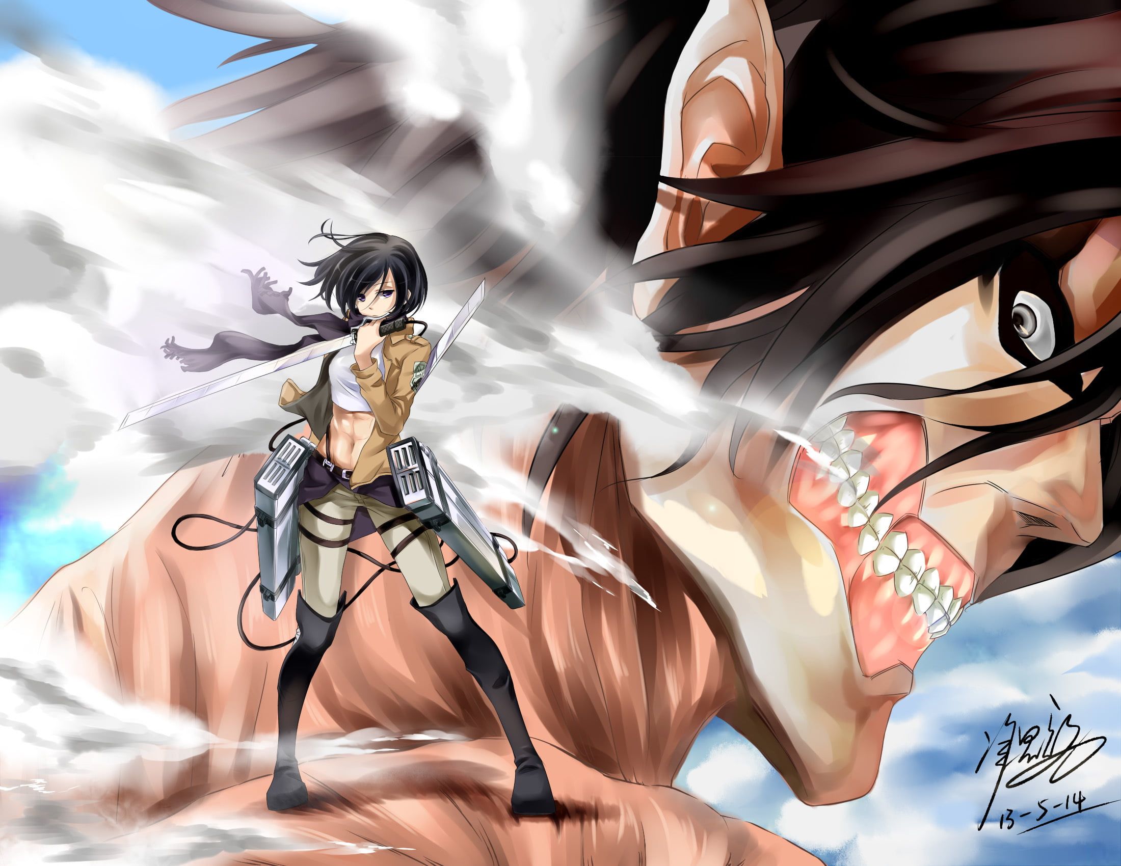 Mikasa Ackerman Attack on Titan, 3507x2480 2K+, Laptop