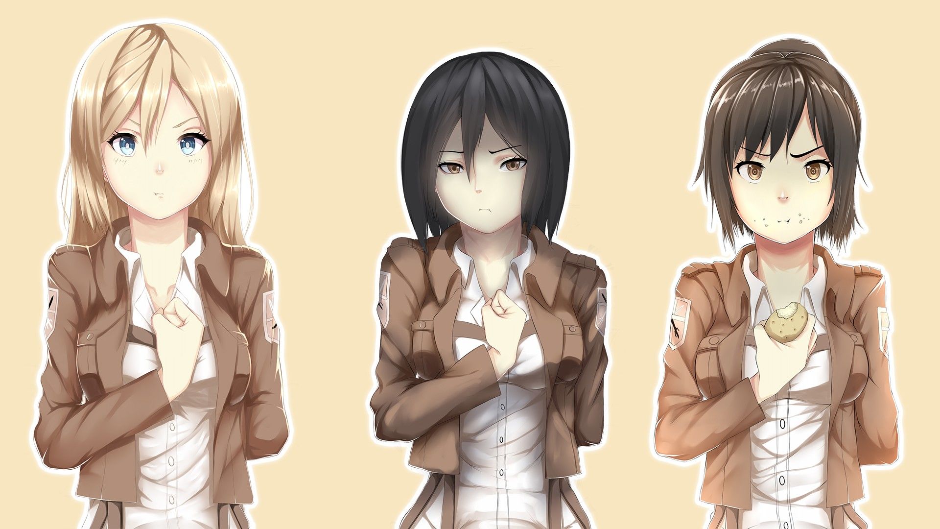 Mikasa Ackerman e Historia Reiss, 1920x1154 Full HD, Desktop