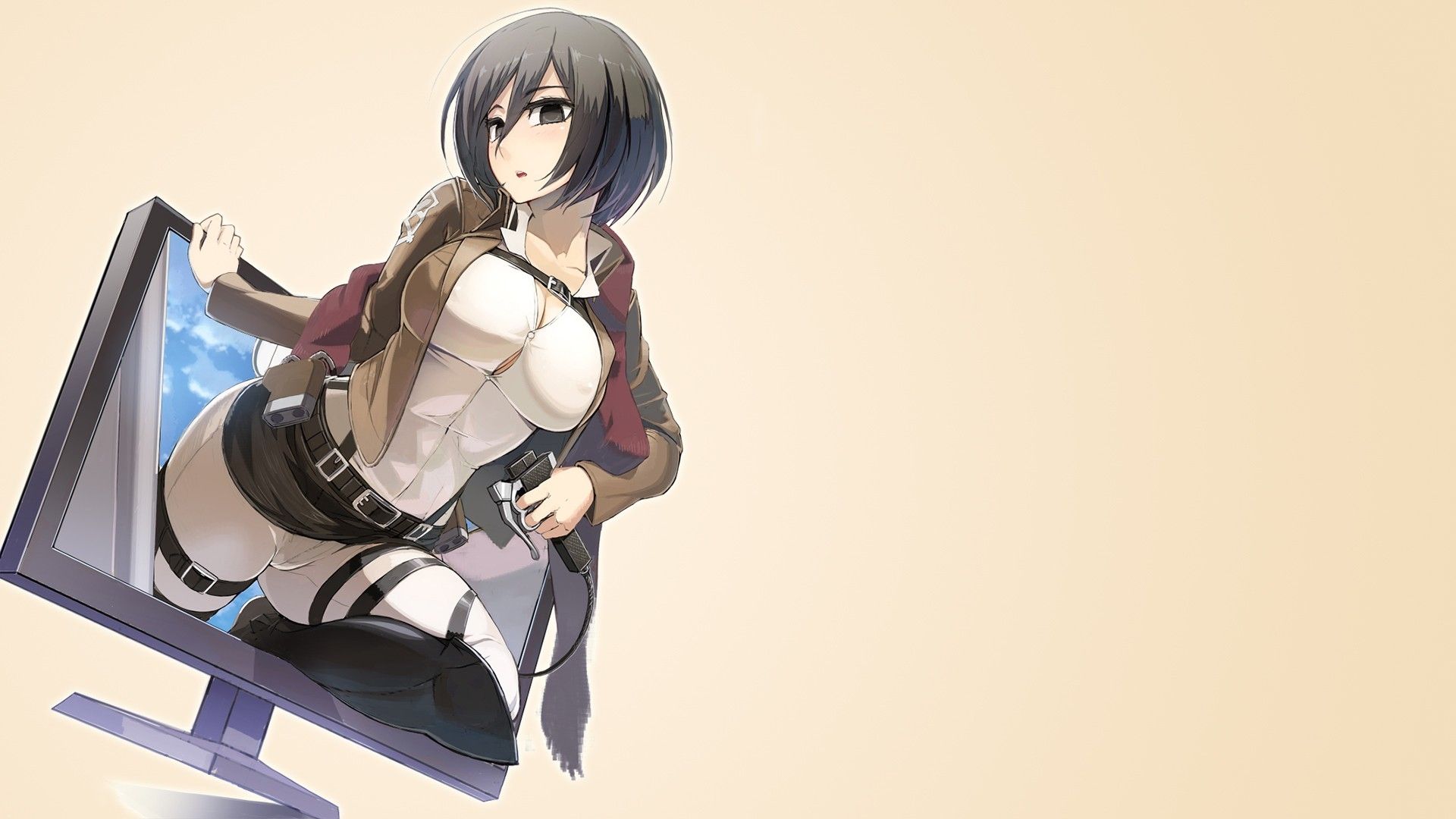 Mikasa Ackerman capelli lunghi, 1920x1080 Full HD 1080p, Desktop