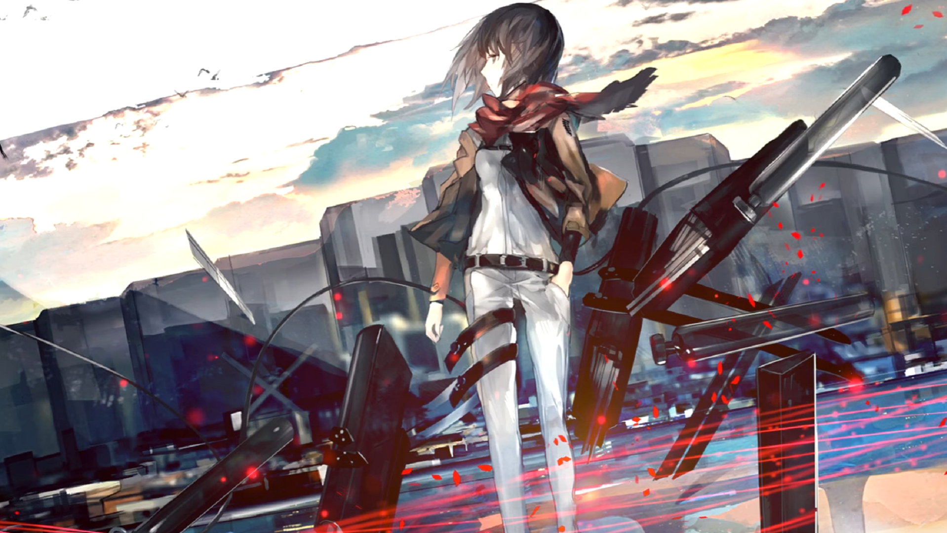 Annie Leonhart e Mikasa, Attack on Titan, 3840x1600 Panoramico, Dual Screen