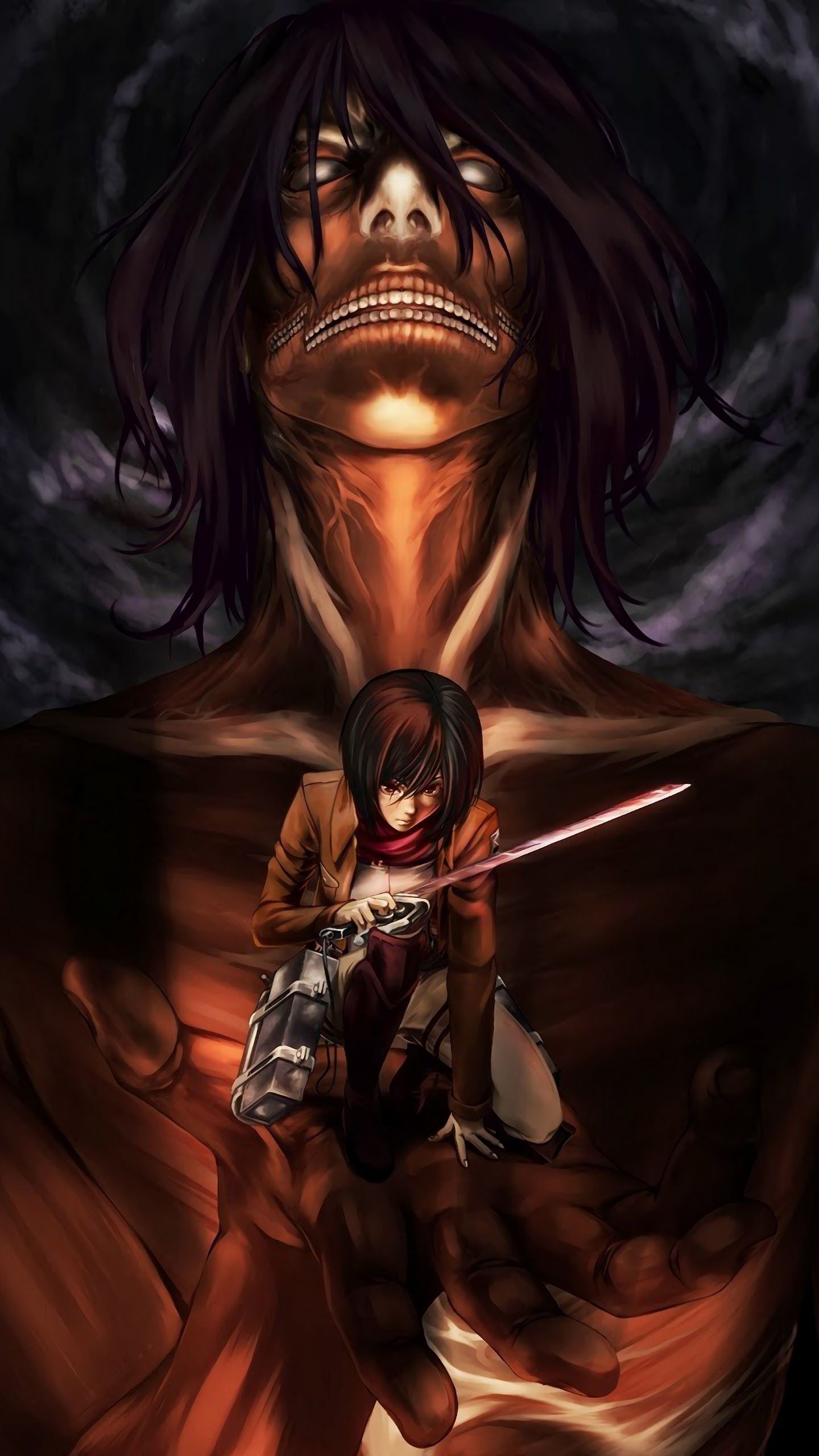 Mikasa Ackerman con sciarpa rossa, 1920x1200 Full HD+, Desktop