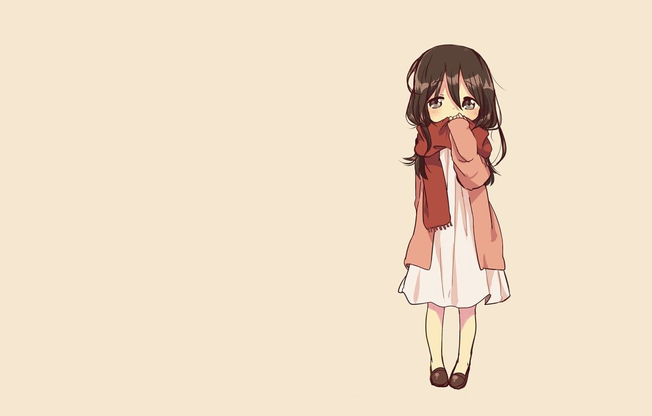 Mikasa chibi capelli lunghi, 1332x850 720p, Laptop