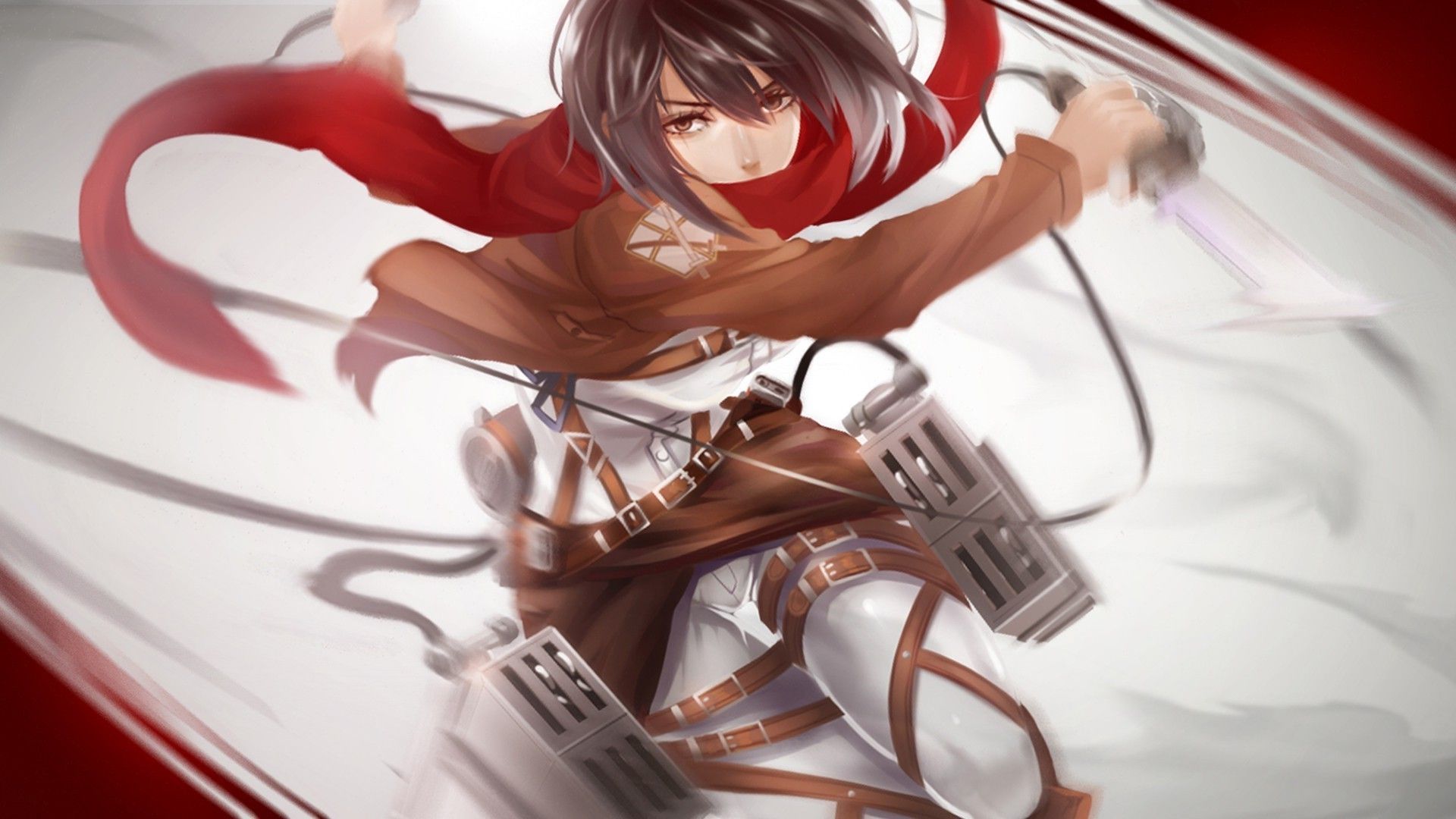 Mikasa Ackerman capelli lunghi, 1920x1080 Full HD 1080p, PC Desktop