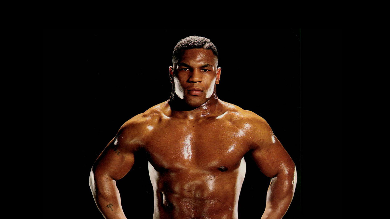 Mike Tyson giovane muscoloso, 1366x768 720p, iMac