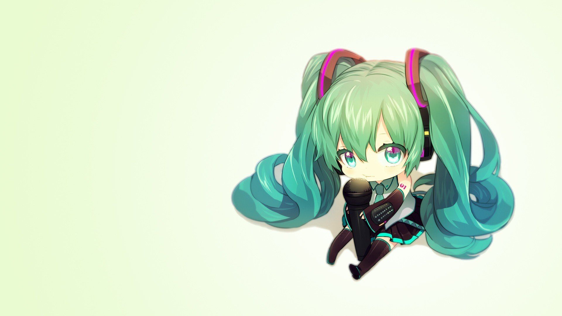 Chibi Hatsune Miku, 1920x1080 Full HD 1080p, PC