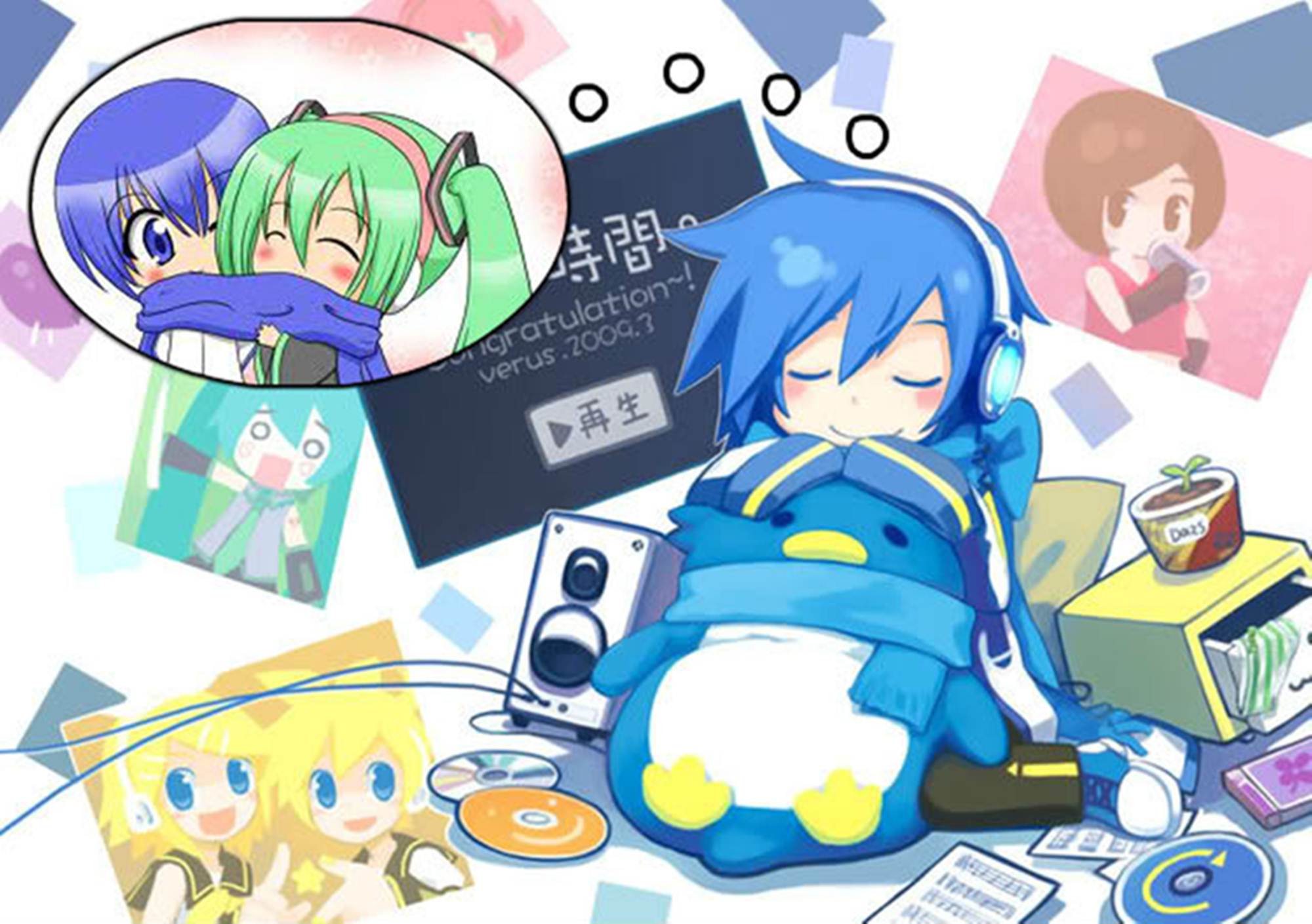 Hatsune Miku chibi, 1024x1638 Full HD Verticale, Smartphone