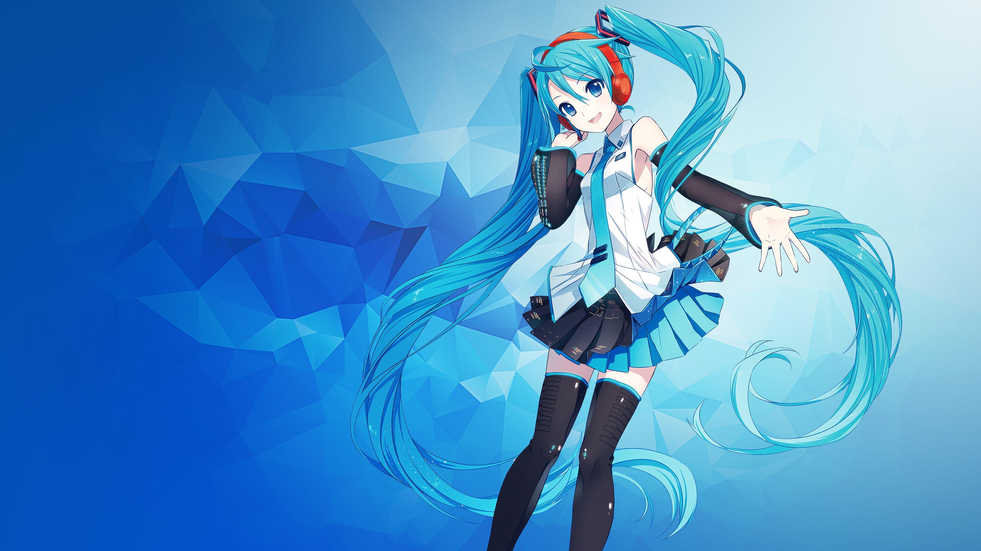 Hatsune Miku chibi anime, 1024x768 HD, Desktop