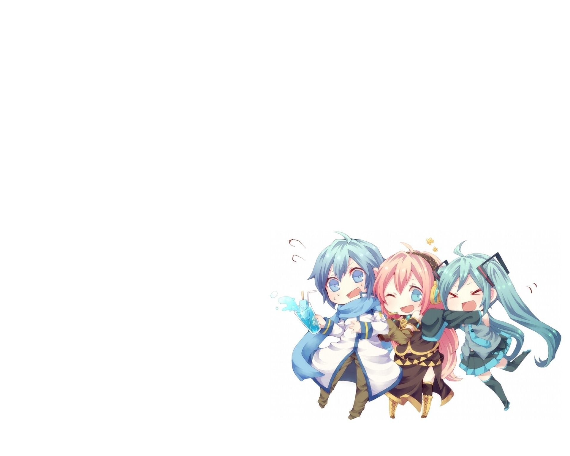Chibi Miku con gattino, 2560x1700 2K, Monitor Gaming