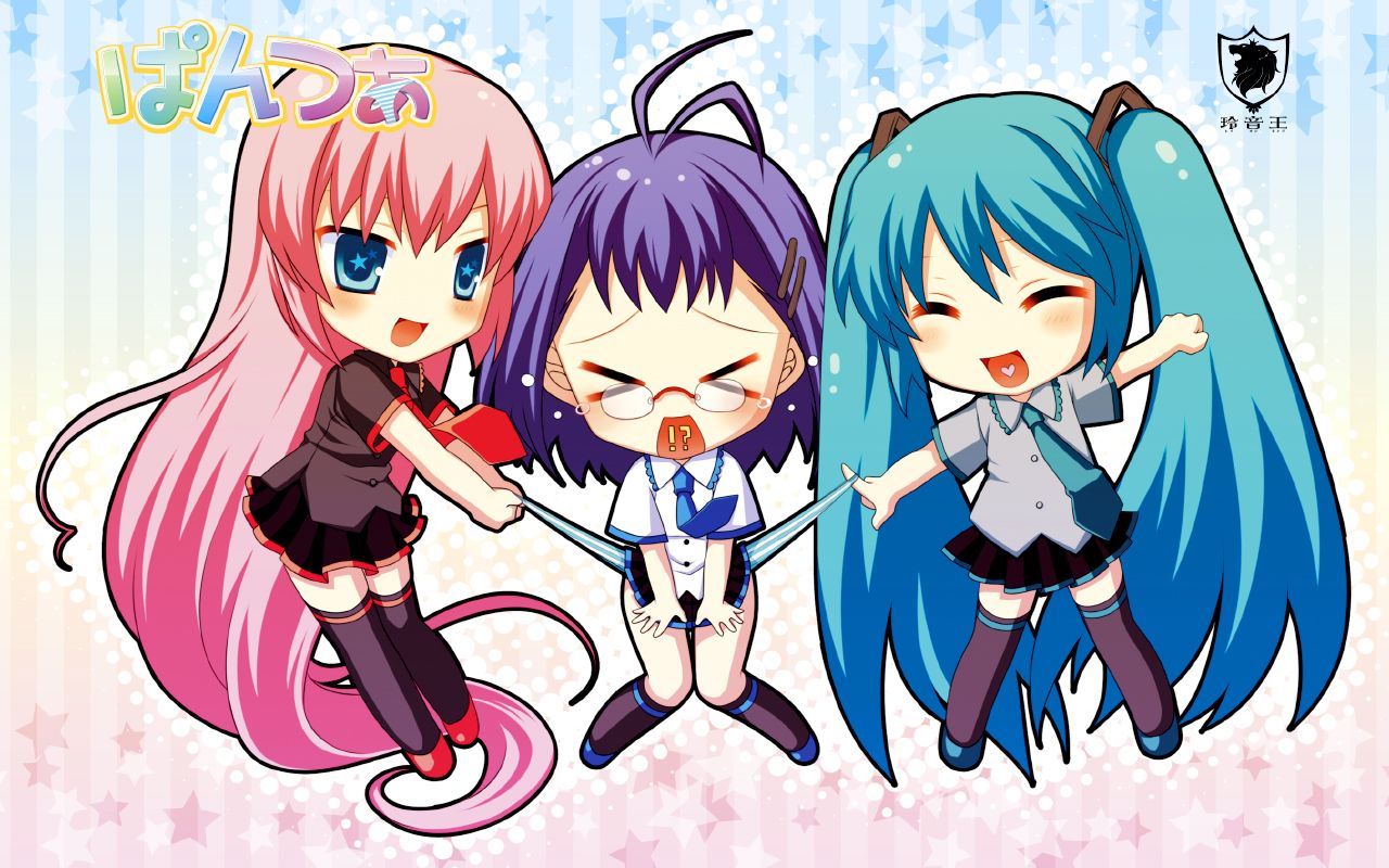 Chibi Miku Luka Vocaloid, Hatsune Miku, 1280x800 HD, Desktop