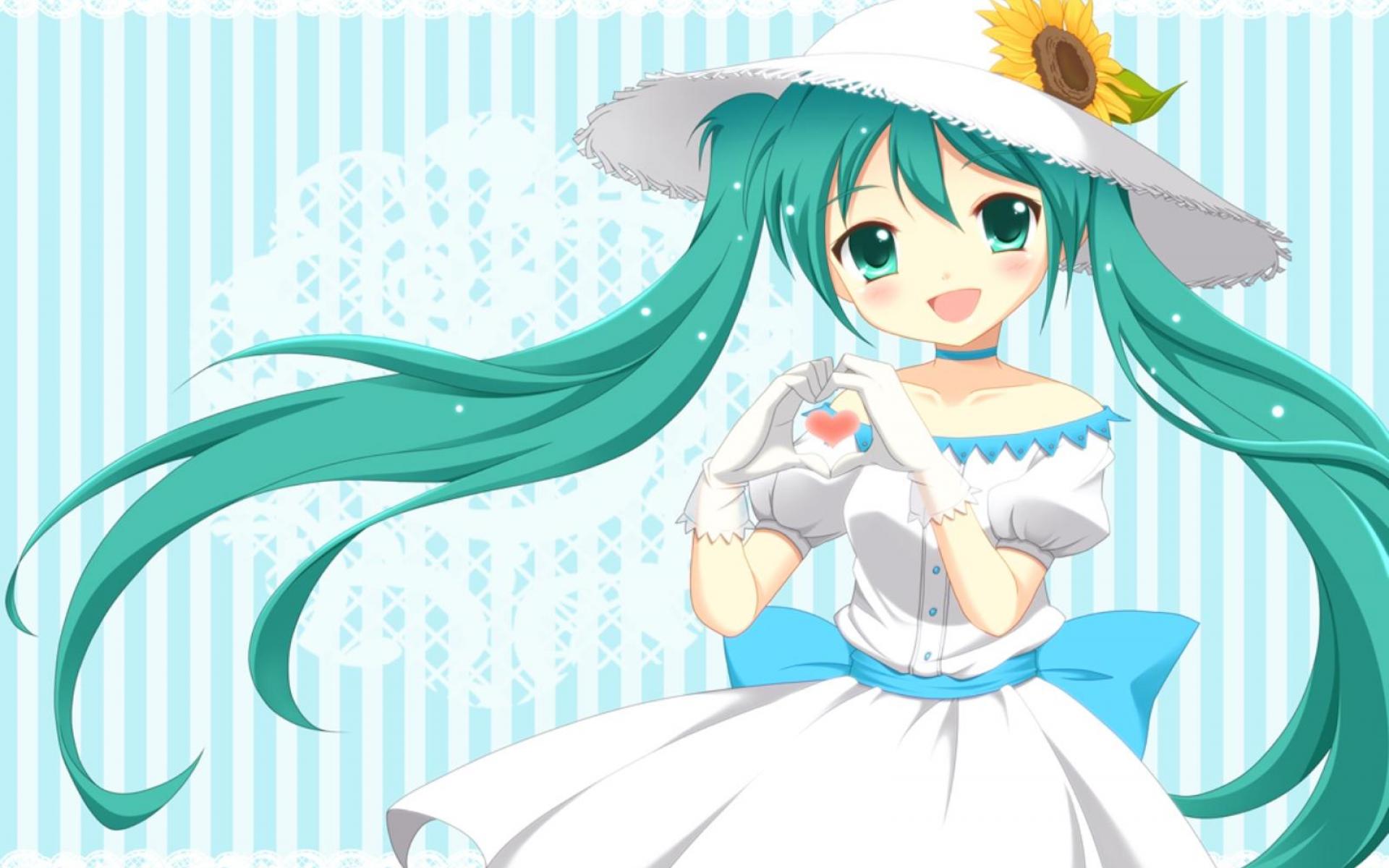 Hatsune Miku cappello girasole, 1920x1200 Full HD+ WUXGA, PC