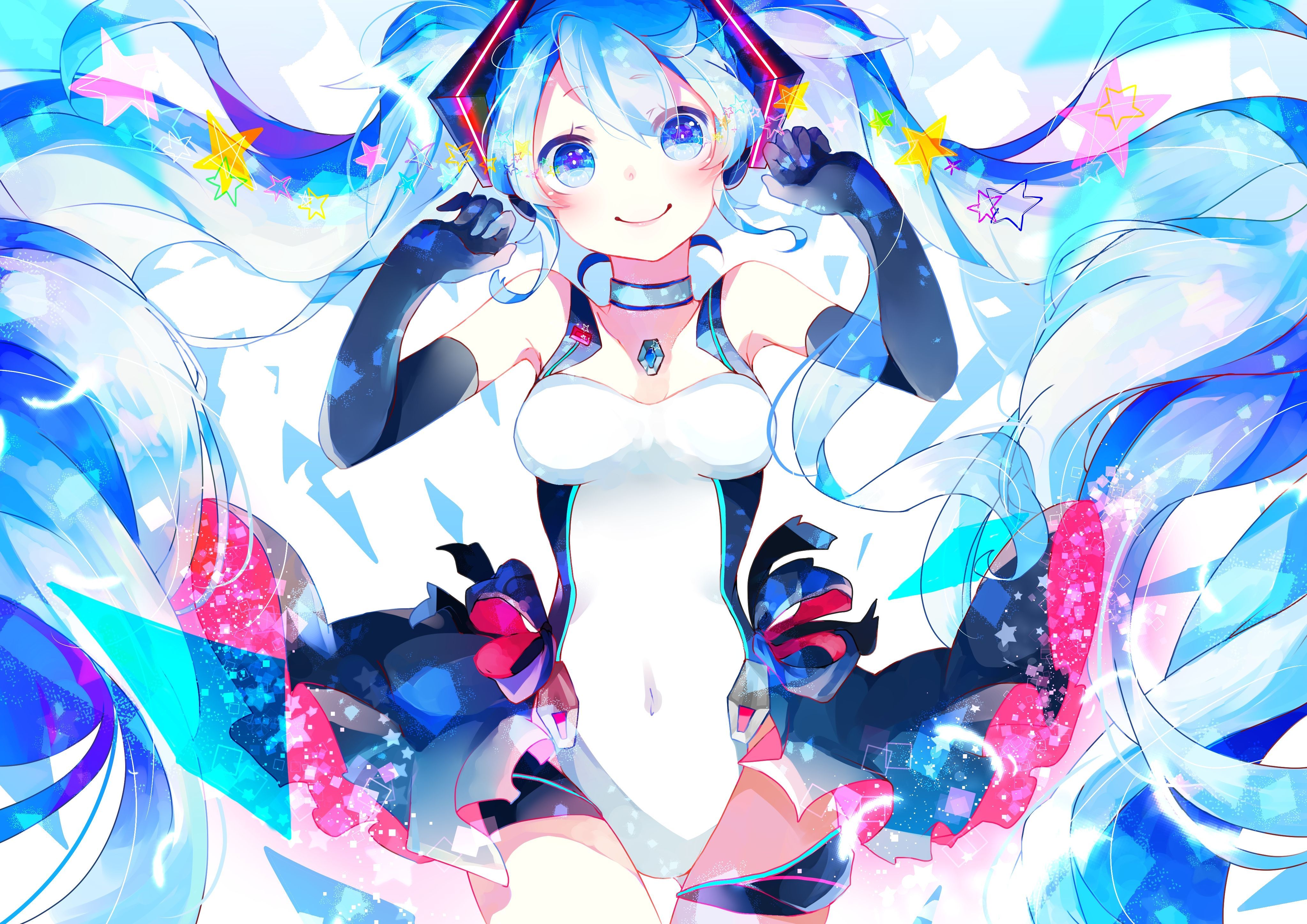 Hatsune Miku capelli turchesi, 4093x2894 4K Ultra HD, Monitor 4K