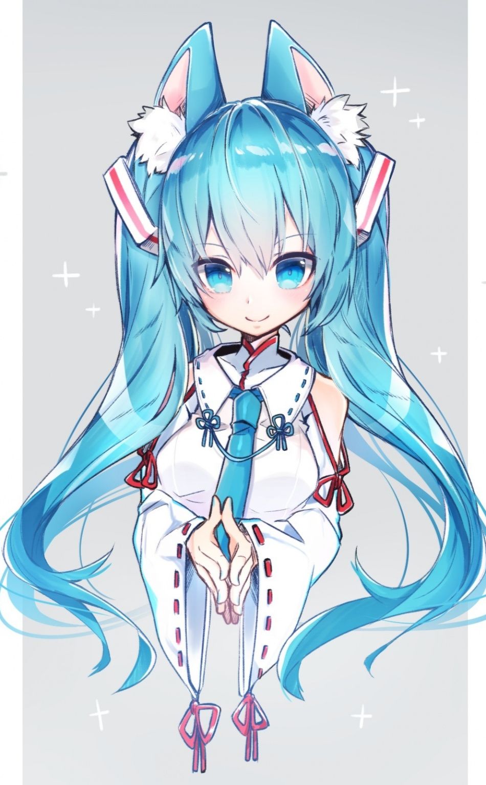 Hatsune Miku capelli azzurri, 950x1534 Verticale, Telefono