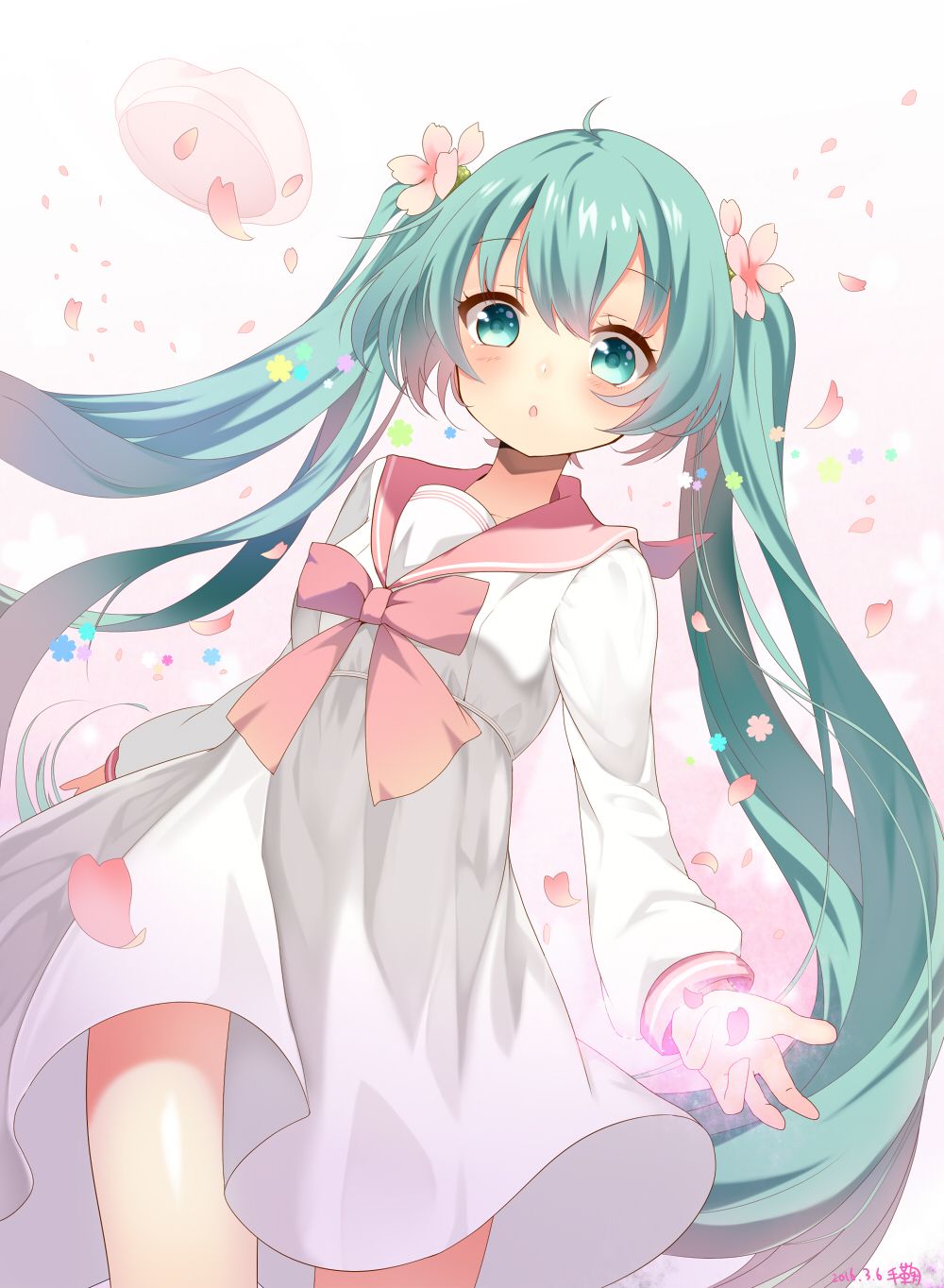 Hatsune Miku Vocaloid sakura, cantante virtuale, 1000x1364 Full HD Verticale, iPhone