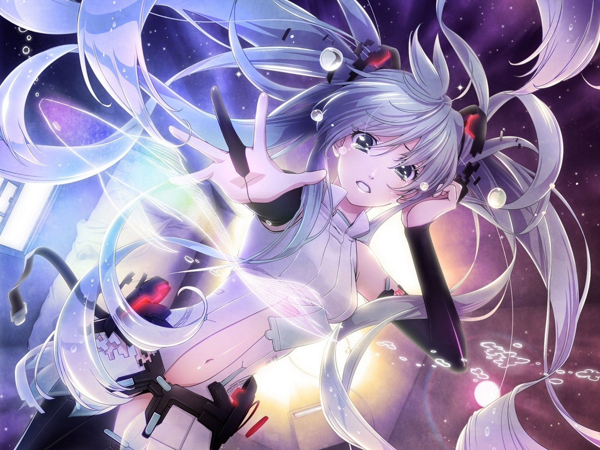 Hatsune Miku spazio stellato, 1920x1440 Full HD+, Desktop