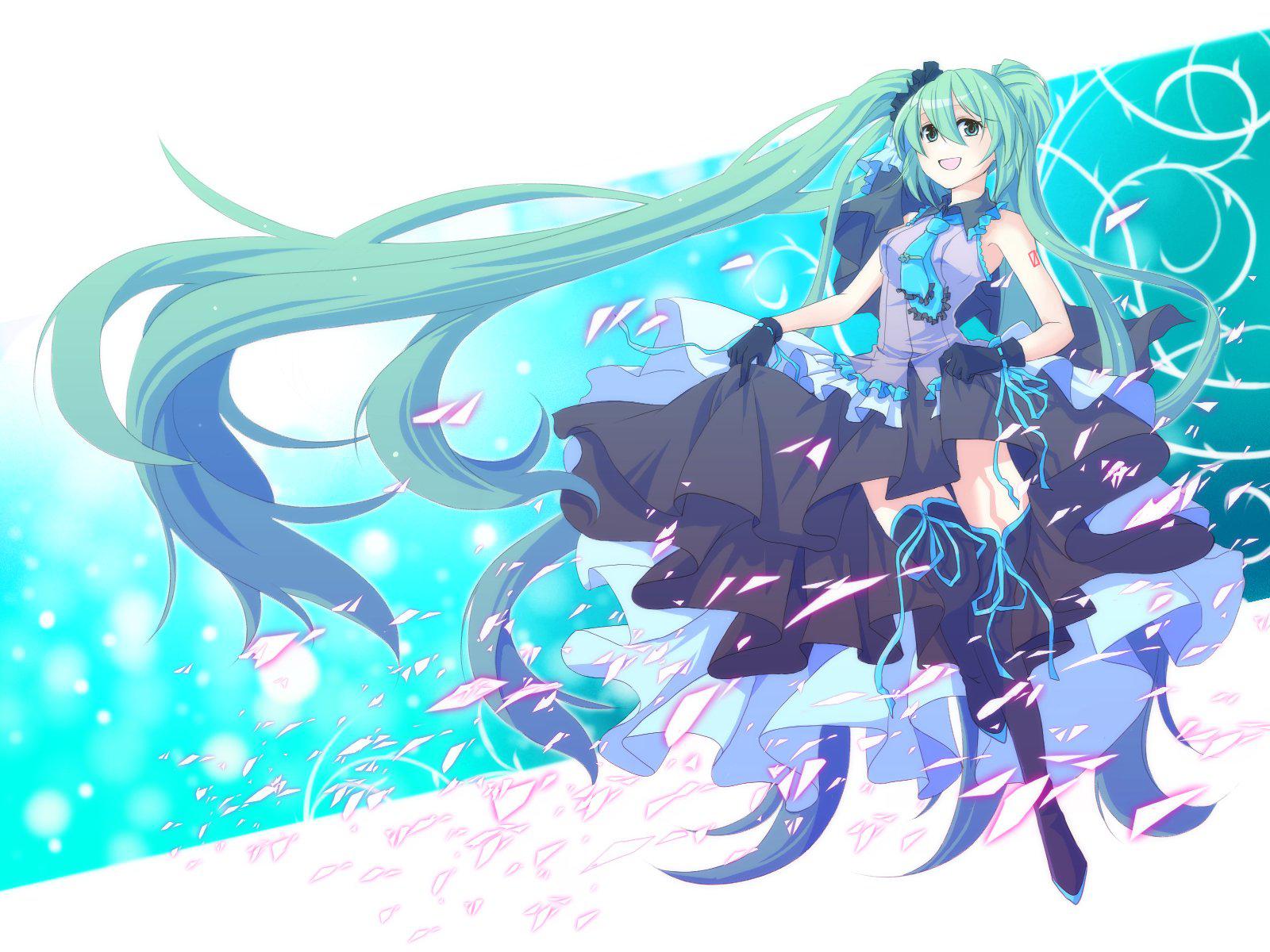 Hatsune Miku capelli turchesi, 1600x1200 900p, Laptop