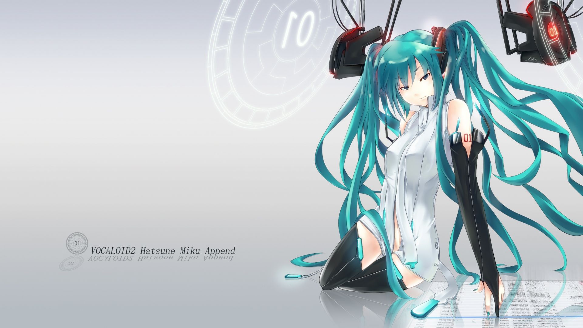Hatsune Miku capelli turchesi, 1920x1080 Full HD, Laptop