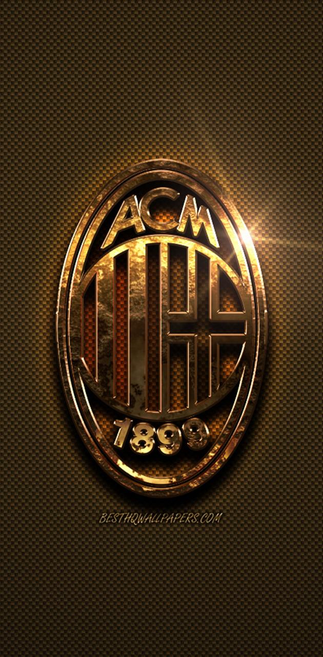Logo AC Milan dorato, 630x1280 Verticale, Telefono