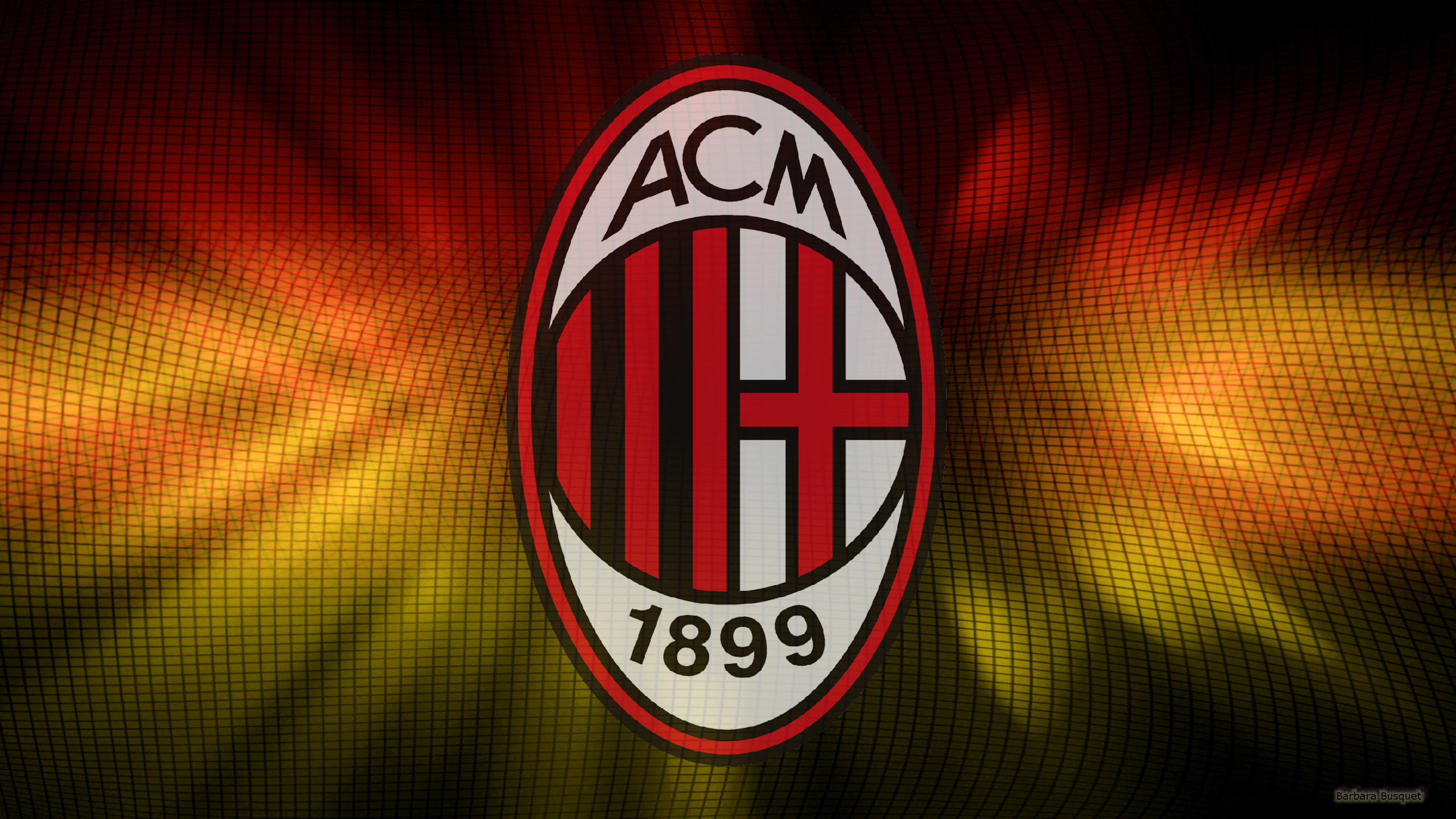 Logo AC Milan stemma calcio, 2560x1440 2K, Desktop