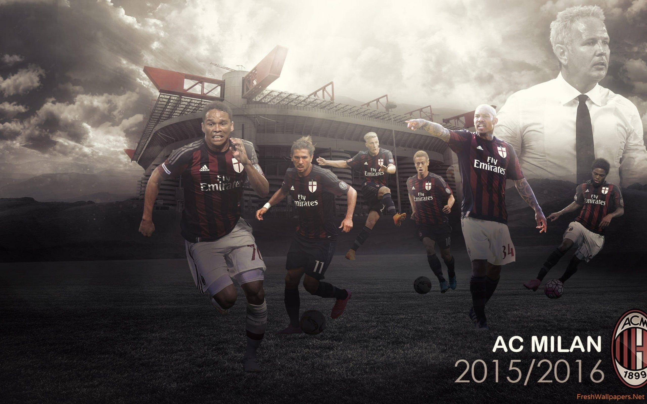 Squadra AC Milan calciatori, 2560x1600 2K, PC