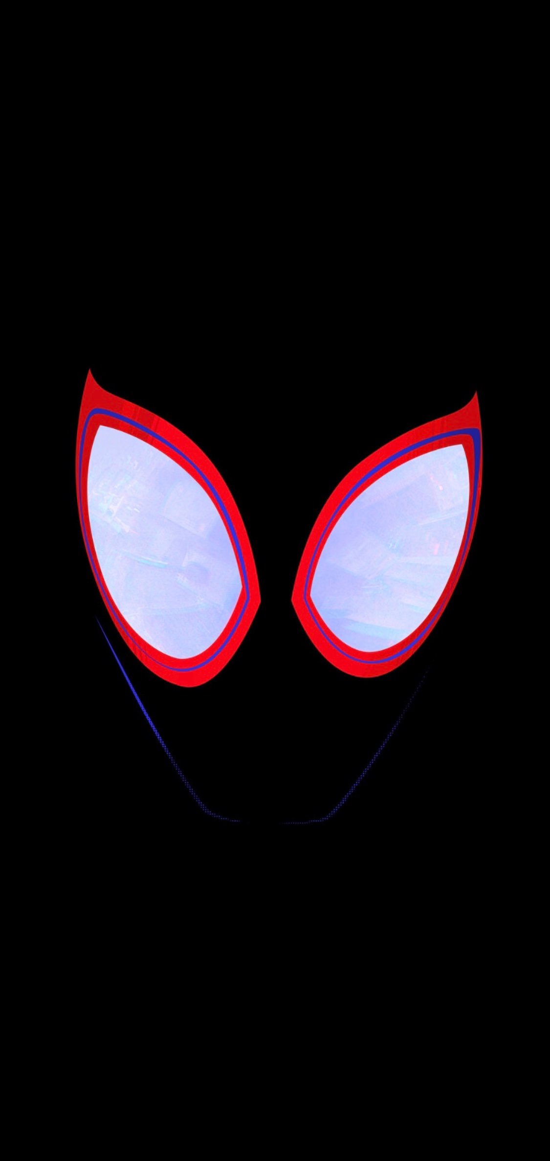 Occhi maschera Spider-Man fondo nero, 1125x2374 Full HD Verticale, Samsung Galaxy