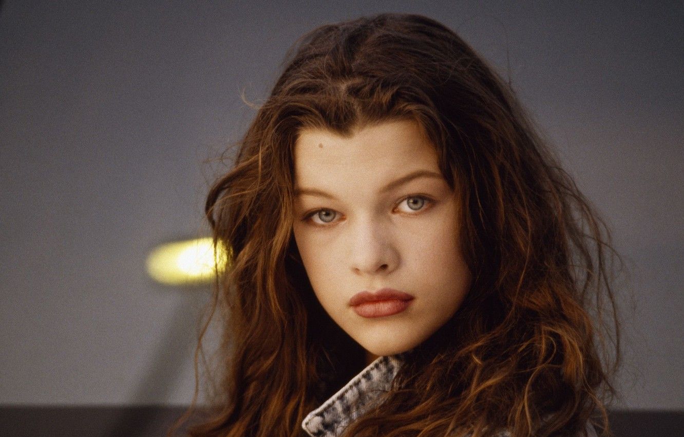 Milla Jovovich ritratto giovanile, 1332x850 HD, Desktop