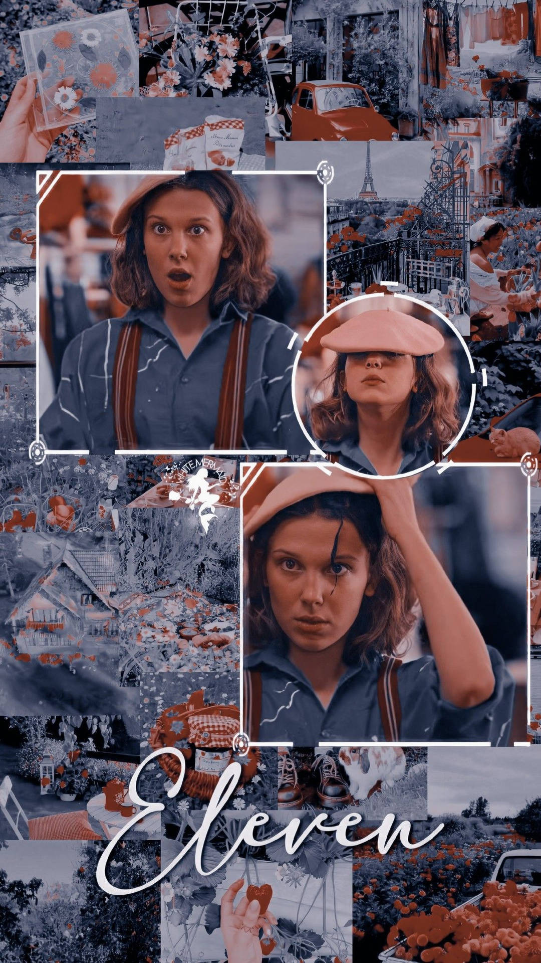 Eleven Stranger Things collage, serie Netflix, 1080x1920 Verticale, Mobile