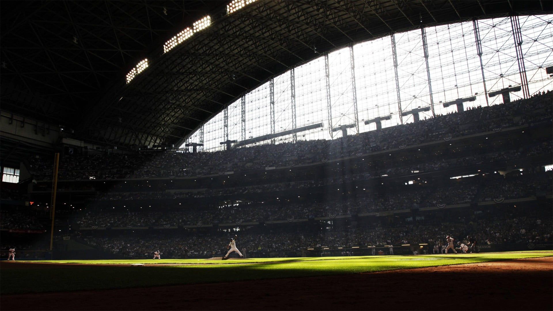 Stadio baseball Milwaukee Brewers, 1920x1080 Full HD 1080p, PC