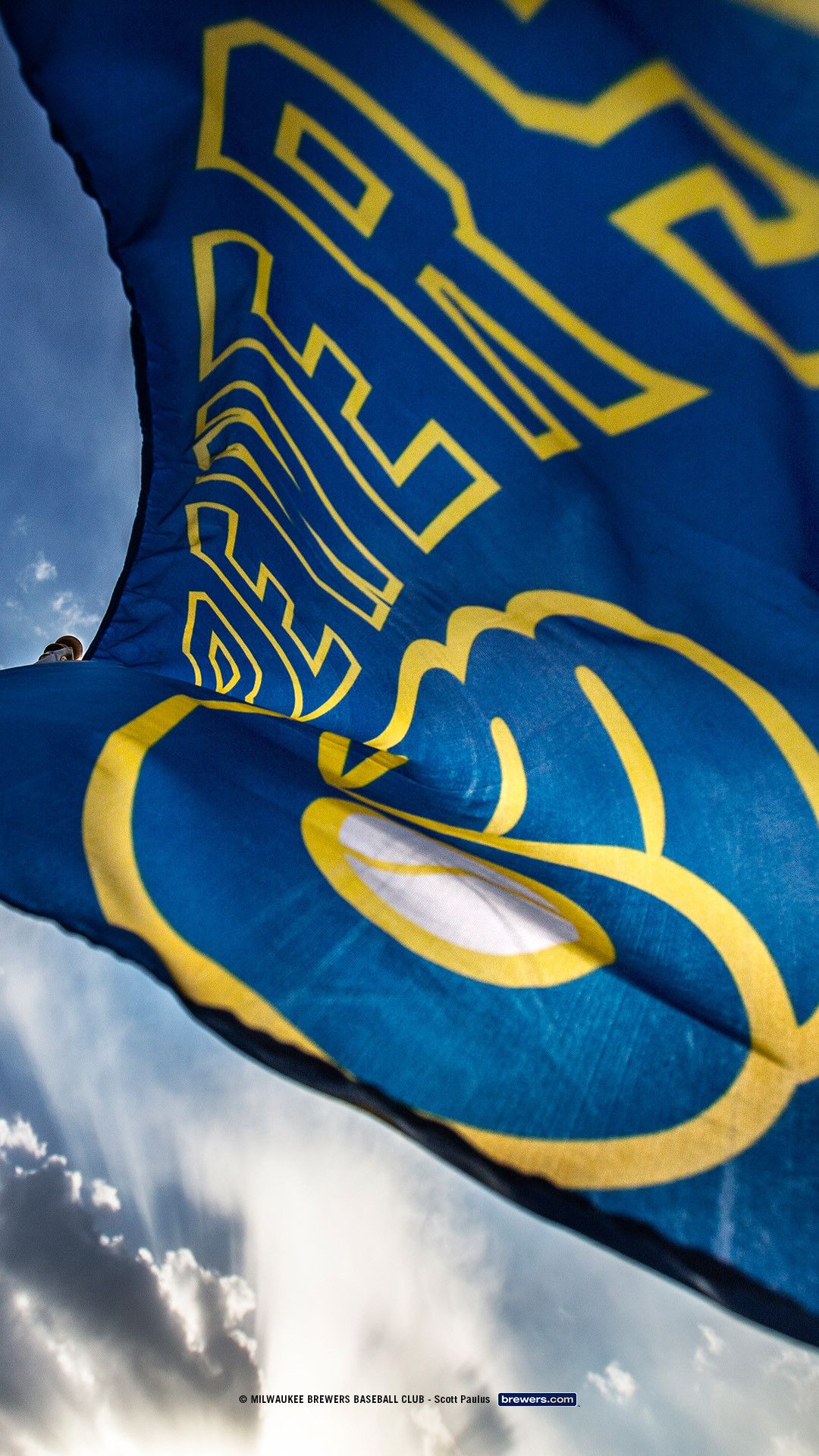 Bandiera Milwaukee Brewers blu, 1366x768 720p, Laptop