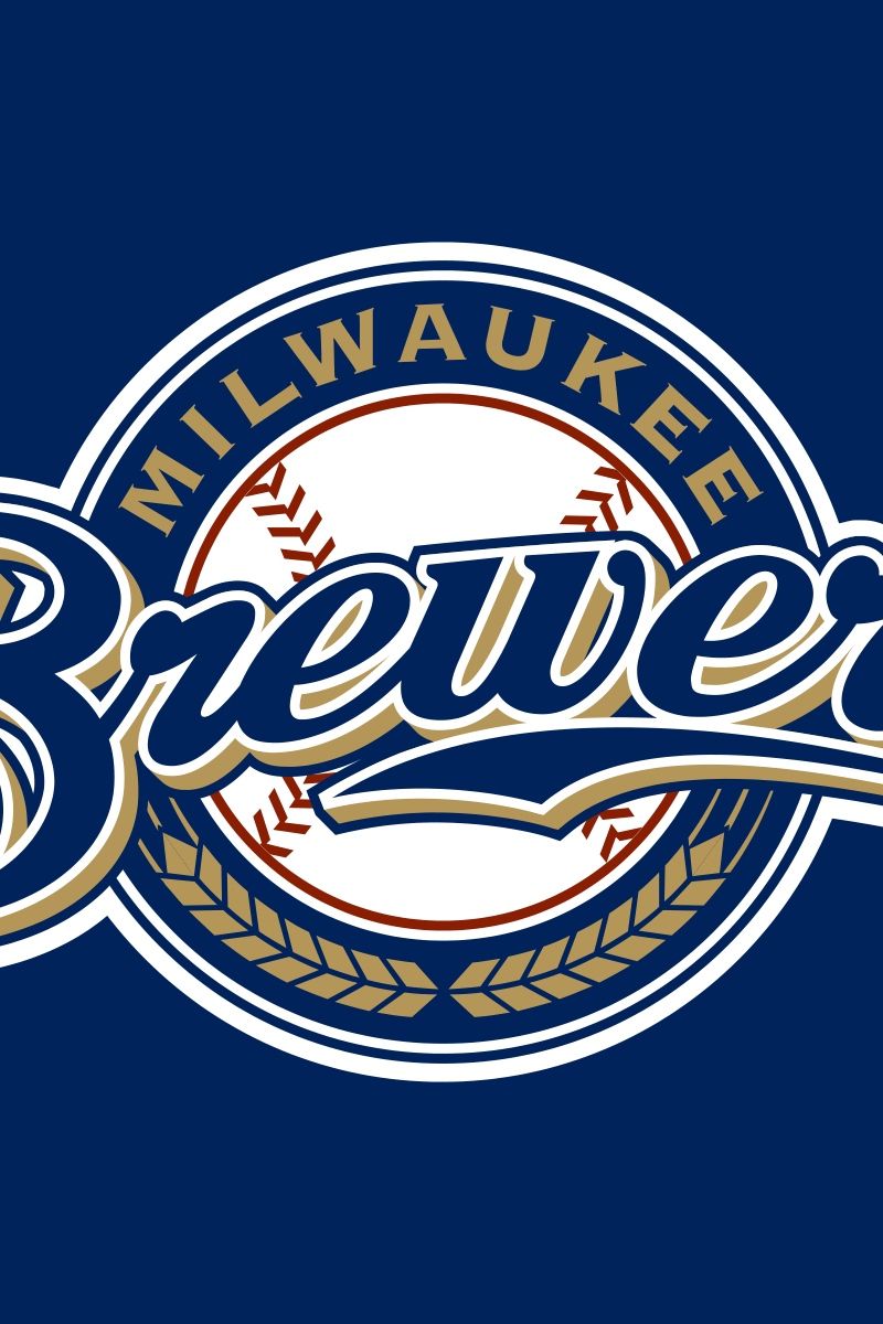 Logo Milwaukee Brewers baseball, MLB, 800x1200 Verticale, iPhone Air