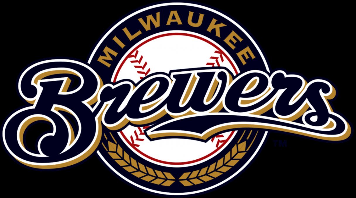 Logo Milwaukee Brewers su piastra, 1920x1080 Full HD 1080p, PC