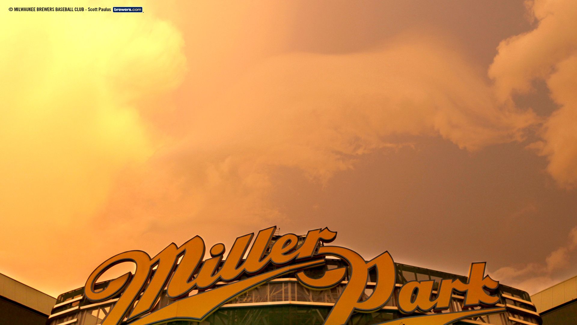 Logo Milwaukee Brewers baseball, 1216x677 HD, iMac
