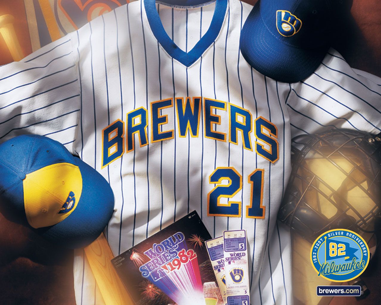 Logo Milwaukee Brewers baseball, 1920x1080 Full HD, PC Desktop