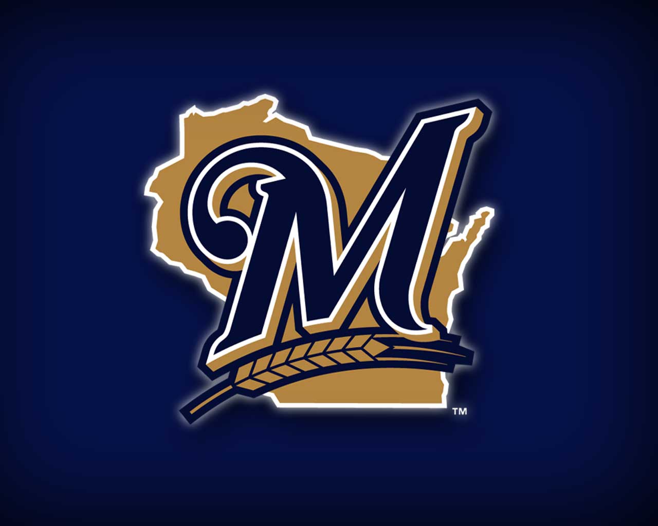 Logo Milwaukee Brewers Wisconsin, MLB, 1280x1024 HD, Desktop
