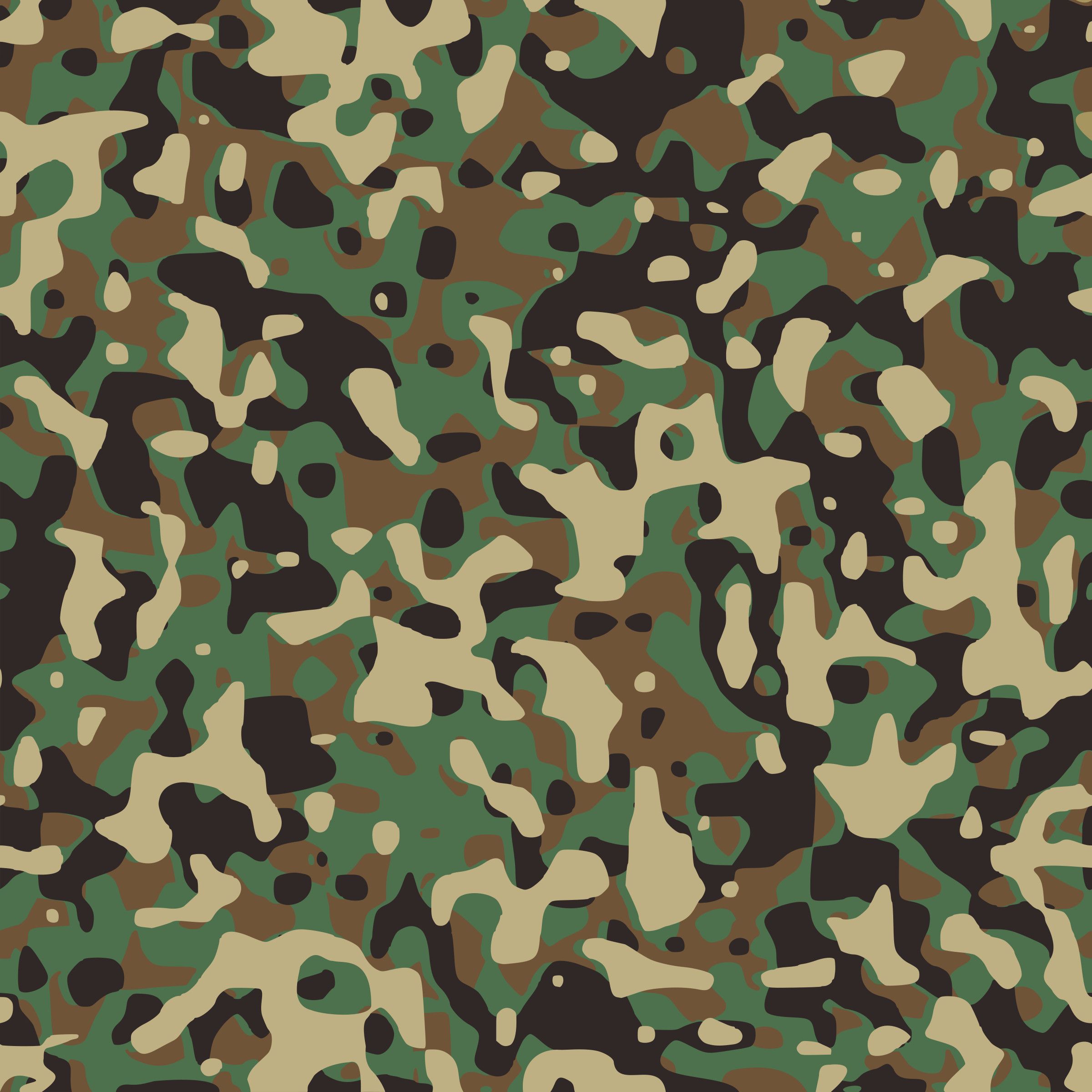 Motivo mimetico militare verde marrone, 2400x2400 alta risoluzione, iMac