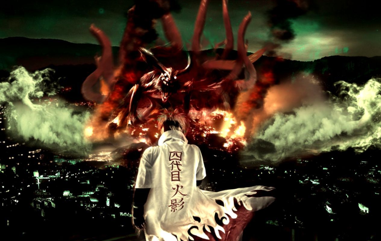 Minato Hokage Kyuubi Naruto, 1265x799 HD, MacBook Air