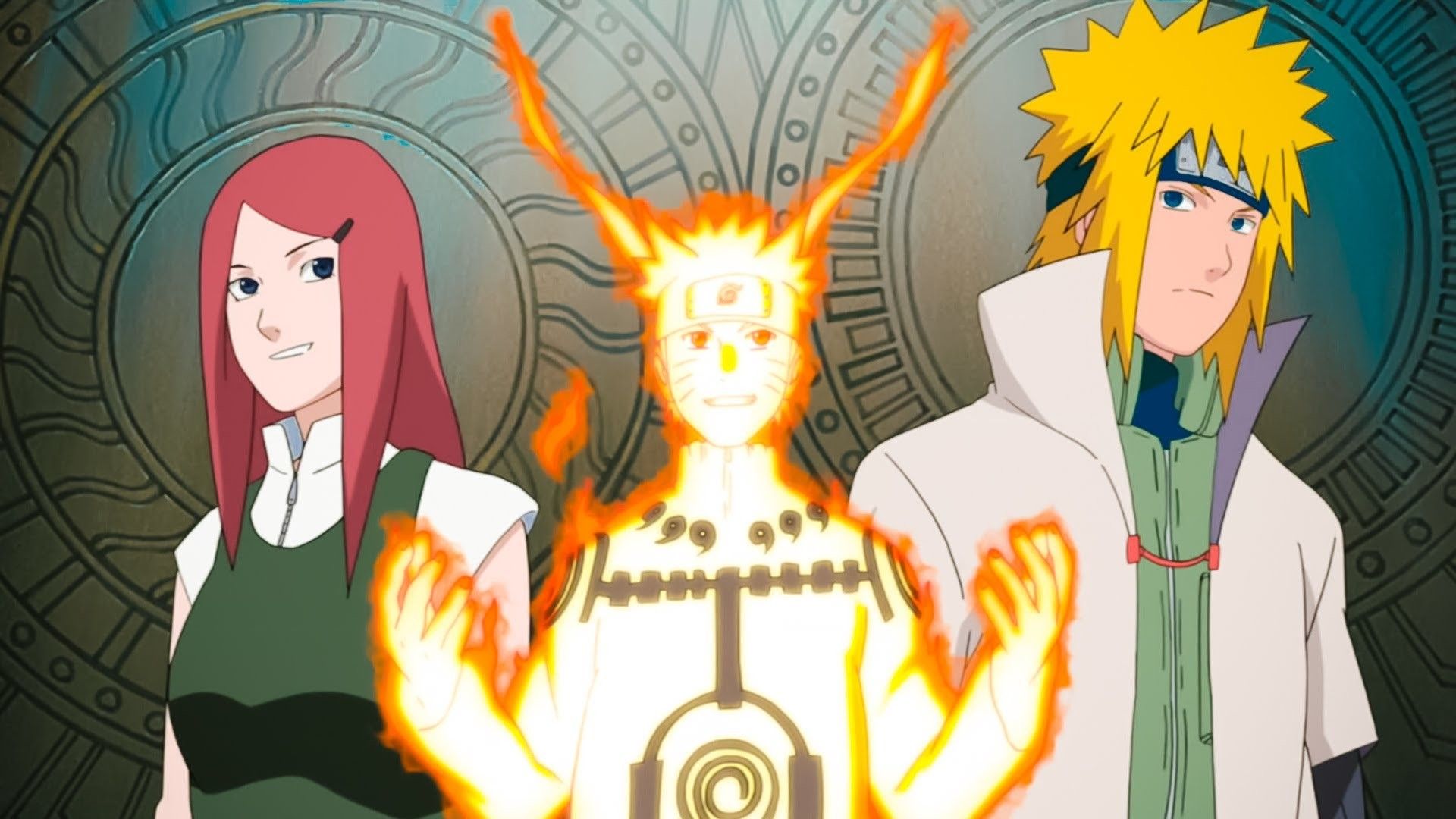 Minato, Kushina e Naruto Kurama, 1920x1080 Full HD, PC Desktop