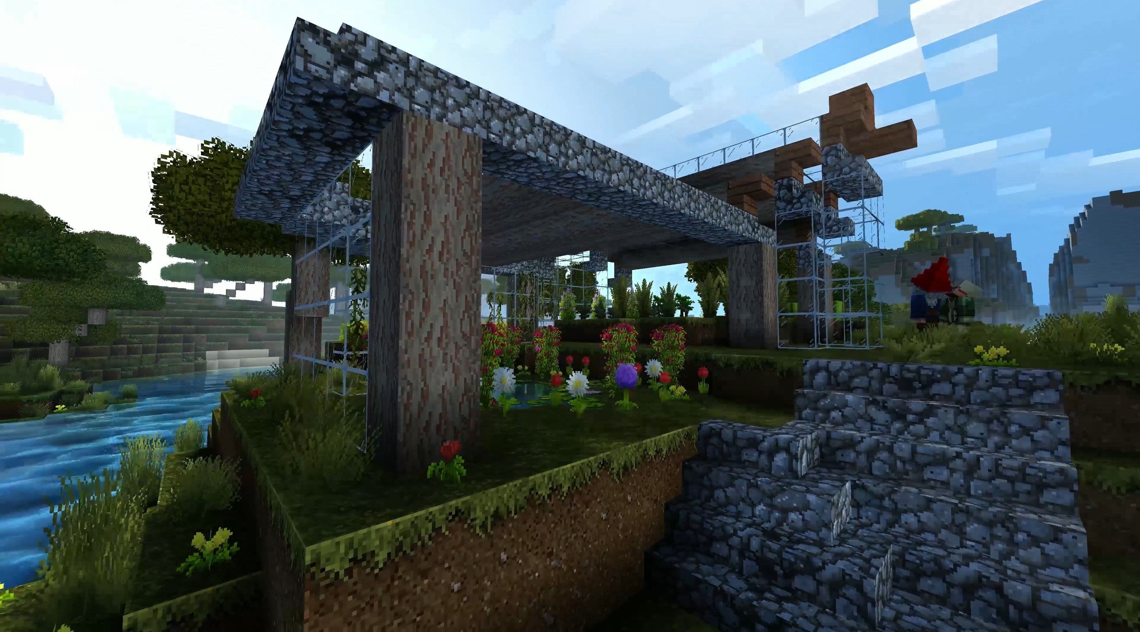 Minecraft costruzione in pietra, 3840x2130 UHD, PC 4K