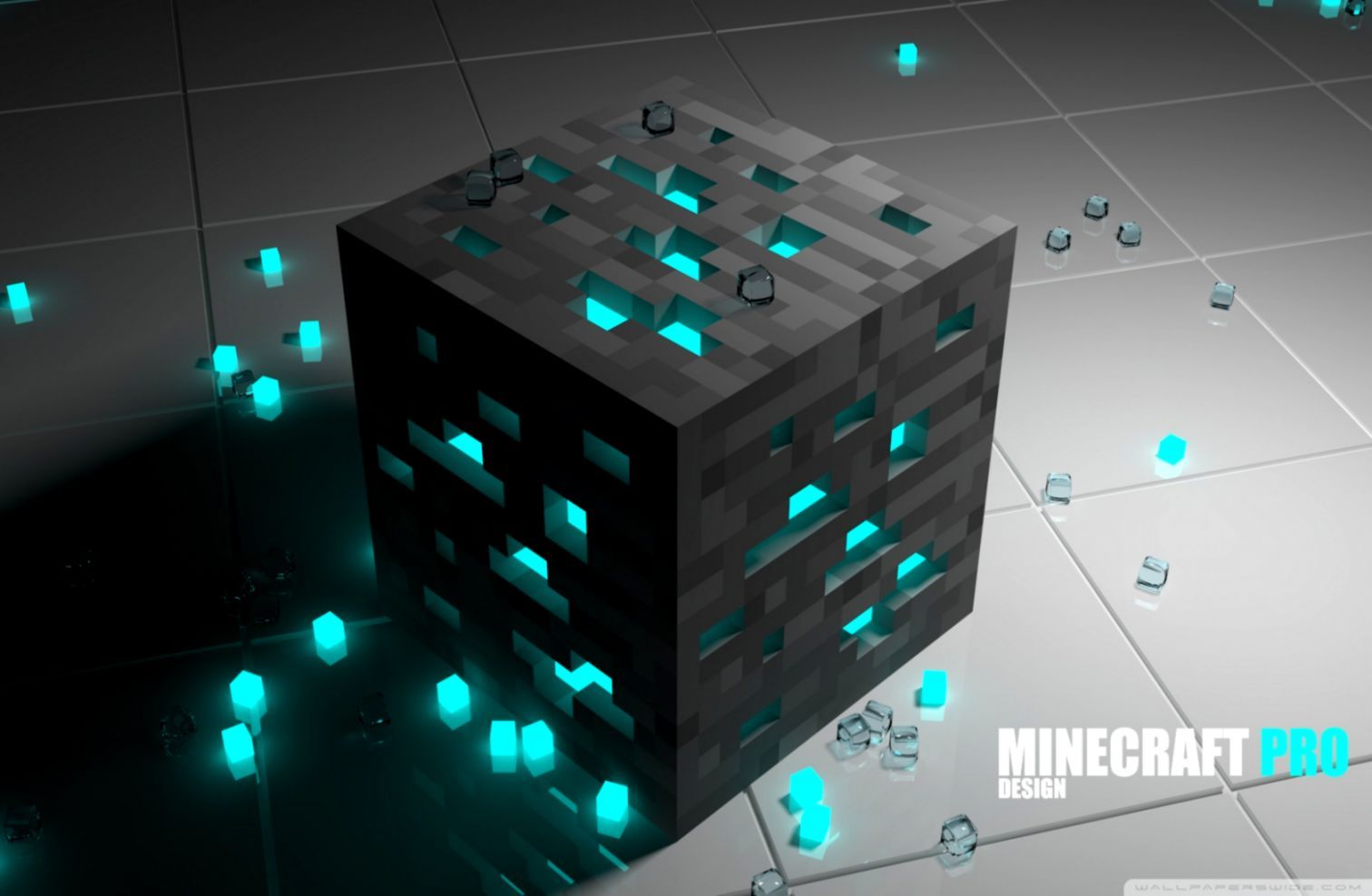 Cubo minerale diamante Minecraft, 1512x987 HD, Desktop