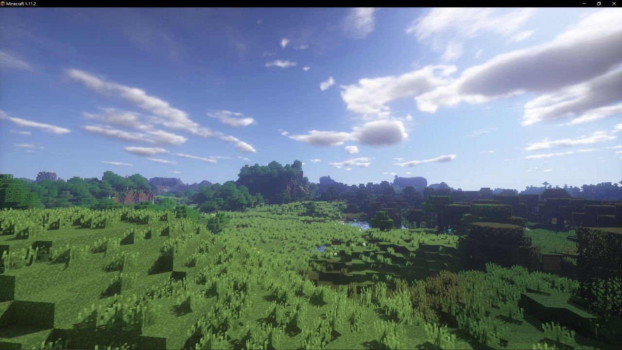 Paesaggio Minecraft verde soleggiato, Mojang, 1280x720 HD, Desktop